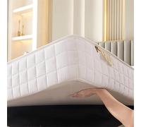 QOEUIUJ Protege Matelas 140x190 Matelassé Personnalisable Bonnet jusqu'à 30cm avec Tout Autour Housse de Matelas Intégrale(Color 5,200x220x30cm)