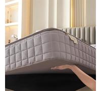 QOEUIUJ Protege Matelas 140x190 Matelassé Personnalisable Bonnet jusqu'à 30cm avec Tout Autour Housse de Matelas Intégrale(Color 4,90x220x25cm)
