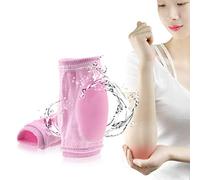 QoFina Coudières en Gel, Manchons de coude en Gel de Silicone Couverture de Protection de coude Respirante Protecteur de coude en Gel pour Peau sèche