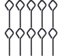 QOFOWIN Lot de 10 clés hexagonales standard de 0,3 cm avec boucle complète llen pour dispositifs de sortie de panique, en métal massif (losange-noir-1/8)