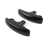 QOGJSG Pour Land Pour Rover LR2 LR3 LR4 Pour Freelander 2 Pour Discovery 3 LED Feu Position Latéral Dynamique Clignotant Latéral Clignotant Indicateur(Smoke Black)