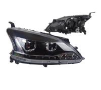 QOGJSG Pour Nissan Pour Sylphy Pour Sentra 2012-2015 DRL Feux Circulation Diurnes Phare LED Ampoule Bi Xénon Antibrouillard Lampe Masques(No bulb in low beam)