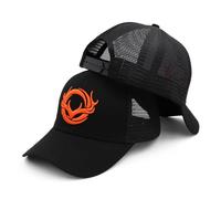 QOHNK Casquette De Baseball Camouflage pour Homme, Unisexe Casquettes De Pêche Réglables, Casquette Jungle Chapeau Chasse Plein Air Chapeau De Chasse Tête De Cerf 3D,Chapeaux De Randonnée Noir Maille