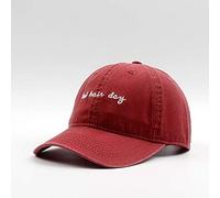 QOHNK Simple Unisexe Casquette De Baseball Bad Hair Day Lettres Broderie Casquettes De Baseball Qualité Coton Chapeaux Réglable