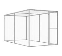 qohoio Cage pour Chat 3x1,5x1,5 m Acier galvanisé,Cage pour Chien,Cage pour Chat,Chenil pour Chien