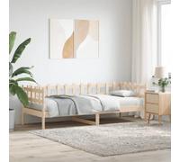 qohoio Lit de Jour 90x200 cm Bois de pin Massif,Lit Gigogne 2 Places,Lit Pliable
