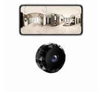 qoiq Camera Espion WiFi 1080P Mini Caméra de Surveillance Interieur/extérieur sans Fil avec Enregistrement Camera Espion a Distance Discrete Enregistreur Spy Cam Detecteur Mouvement (Black)