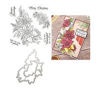 Qoiseys Matrices de découpe en silicone transparent pour la fabrication de cartes, le scrapbooking, les albums photo, les travaux manuels et le gaufrage