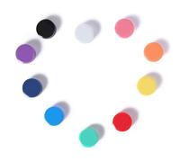 QOJOPU Aimant Frigo - 10PCS Aimant Puissant 10 Couleurs, Aimants Tableau Magnétique Décoratif, Petit Aimant Plat Mini Rond Magnet pour Tableau Blanc, Bureau, Calendrier, Réfrigérateur, Images, Carte