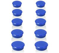 QOJOPU Aimant Frigo - 10PCS Aimant Puissant et Plats - Petit Aimant Rond, Aimants Tableau Magnétique, Bleus Mini Magnet Frigo Decoratif Magnets pour Tableau Blanc, Maison, Bureau, Cuisine, Bricolage