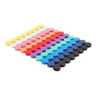 QOJOPU Aimant Frigo - 80PCS Aimant Puissant 10 Couleurs, Aimants Tableau Magnétique Décoratif, Petit Aimant Plat Mini Rond Magnet pour Tableau Blanc, Bureau, Calendrier, Réfrigérateur, Images, Carte