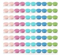 QOJOPU Aimant Frigo - 80PCS Aimant Puissant, Petit Aimant Rond pour Frigo & Tableau Blanc, Plat Aimants Tableau Magnétique Mini Aimants Décoratifs Magnet Frigo 5 Couleurs pour Photos, Bureau, Cuisine
