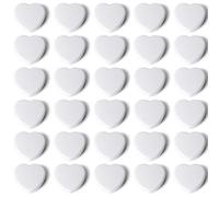 QOJOPU Aimant Frigo - Aimant Puissant Décoratif Mini Cœur Plat 30PCS Blanche Aimants Tableau Magnétique, Magnet Frigo Petits Aimant Tableau Blanc Magnets pour Calendrier, Carte, Maison, Bureau,Cuisine