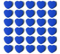 QOJOPU Aimant Frigo - Aimant Puissant Décoratif Mini Cœur Plat 30PCS Bleue Aimants Tableau Magnétique, Magnet Frigo Petits Aimant Tableau Blanc Magnets pour Calendrier, Carte, Maison, Bureau, Cuisine
