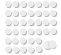 QOJOPU Aimant Frigo Aimant Puissant Rond - 40PCS Aimants Tableau Magnétique, Petit Aimant Plat Blanc, Mini Magnet Frigo Décoratif pour Tableau Blanc, Calendrier, Images, Carte, Bureau, École,Bricolage