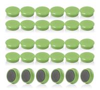 QOJOPU Lot de 30 Aimant Frigo - Aimant Puissant Aimants Tableau Magnétique, Petit Aimant Rond Plat Vert Pastel pour Tableau Blanc, Photos, Calendrier - Mini Magnet Frigo Décoratif pour Bureau, Cuisine