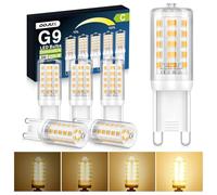 QOJUX G9 Led Blanc Chaud Dimmable, 3W 480Lm Efficacité Énergétique C Ampoule Led De Remplacement Pour Ampoule Halogène 50W, 2700K, Ampoule Économique, Lot De 5