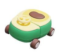 QoKcoahn Coque mignonne de dessin animé pour AirPods 4 de 4e génération, coque Kawaii 3D en silicone souple avocat twist voiture avec porte-clés cool amusant garçons filles femmes pour AirPods 4