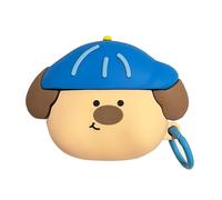 QoKcoahn Coque mignonne de dessin animé pour AirPods 4 de 4e génération, Kawaii 3D en silicone souple avec porte-clés, coque pour AirPods 4