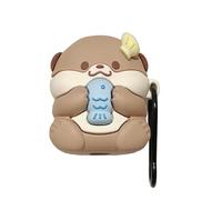QoKcoahn Coque mignonne de dessin animé pour AirPods Pro 2e génération, Kawaii 3D en silicone souple avec porte-clés, pour garçons et filles