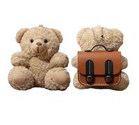 QoKcoahn Coque mignonne en peluche de dessin animé pour AirPods Pro 3e génération, cartable Kawaii 3D en silicone souple avec porte-clés, cool et amusant pour garçons et filles pour AirPods Pro 3