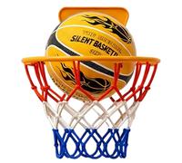 qokeeu Ballon de Basketball sans Bruit,Prise Facile Et sans Bruit,Basketball D'Intérieur Silencieux À Haute Densité - pour Adolescents Garçons Filles Maison Chambre Sport