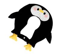 qokeeu Bouillotte, coussin de nuque en forme de U avec motif animal - Bouillotte avec housse en peluche | Pour les douleurs menstruelles d'hiver, les épaules, la récupération, les muscles, les femmes