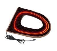 qokeeu Couvercle de siège de toilette USB - Système de chauffage réglable sur 5 niveaux - Coussin de siège de toilette avec minuterie - Design de prise pour temps froid - Matin - Soins aux personnes