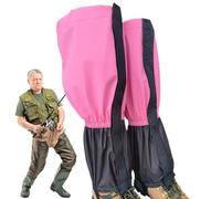 qokeeu Guêtres de Jambe imperméables, guêtres de Jambe de Neige - Guêtres de Bottes légères et réglables, de randonnée à l'épreuve des Serpents, guêtres de Bottes imperméables pour la Marche