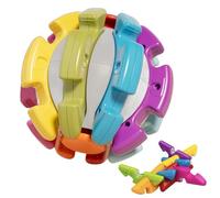 qokeeu Jouets D'éveil Bébé,Jouet Éducatif Construction Arc-en-pour Nourrisson,Jouets de Développement Préscolaire pour Éducation Interactive Intérieure - Filles Garçons Noël