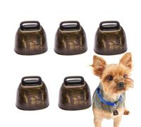 qokeeu Mini cloche de vache - Cloches de Noël en métal - Cloches de vache - Collier de chèvre - Anti-perte - Cloche bruyante - Cloche de vache - Décorations, cloche de chameau, cloches de traîneau