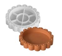 qokeeu Moule en silicone pour bougies - Outil lisse résistant à la chaleur - Moule en résine pour dessous de verre - Pour les amis et la famille - Pour la maison et l'intérieur - Pour bougies, savons