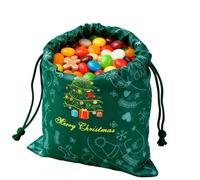 qokeeu Sacs À Bonbons De Noël - Sacs En Non Tissé Avec Cordon De Serrage, à Surprises de Noël | Pour Stockage De Bonbons, Biscuits Et Petits Jouets Lors Des Célébrations De Fêtes D'Hiver Et