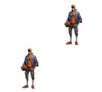 QOKLIYUI 2 Ensemble de Unique Squelette Figurines Halloween Décor avec Cool Squelette Figurines Oeuvres Représentant Le Sens Et La Valeur De La Vie Basket-Ball, Basket-Ball 2Ensemble