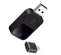 QOKLIYUI Adaptateur 2-en-1 pour Voiture Android (Filaire/sans Fil) avec Bouton de réinitialisation. Connexion Automatique Facile.