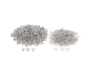 QOKLIYUI Agrafes robustes, lot de 200, disponibles en 6 tailles. Idéales pour fermer robes, jupes, bustiers et corsets. Fermetures à agrafes faciles à utiliser et utilisables partout.
