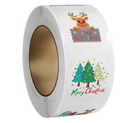 QOKLIYUI Amour et bénédictions avec des autocollants de Noël pour des cartes pleines de Pour joie fêtes Scrapbooking enveloppes autocollants sur le thème Noël Rouleau vacances Fête d'hiver