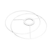 QOKLIYUI Anneau de Support de lumière en Fer, 2 pièces, Mise à Niveau instantanée pour Abat-Jour, Anneau de Support de lumière, Ampoule pour Abat-Jour
