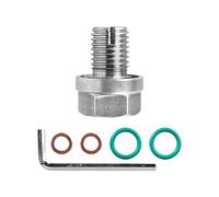 QOKLIYUI Bouchon de vidange d'huile Piggybacks surdimensionné - Joint d'étanchéité d'origine Assorti à l'épreuve des fuites. La Correspondance d'origine est en Acier Inoxydable, M14.1X1.25