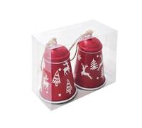 QOKLIYUI Cloche en Fer à Bouche Ouverte, à Main secouée, sonnable pour Les Vacances. pour Noël, C'est Une atmosphère intérieure et extérieure, tapez+4