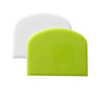 QOKLIYUI Ensemble de 2 racloirs à pâte faciles à Utiliser, Outils en Plastique Multi-usages pour la pâtisserie et la préparation du levain, ustensiles de Cuisine en Plastique, emporte-pièces pour Le
