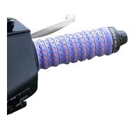 QOKLIYUI Guidon de moto avec ruban de poignée composite en PU pour un contrôle et une sécurité accrus. Ruban poignée en silicone souple antidérapant pour guidon moto avec texture, tapez+3