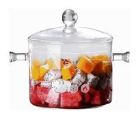 QOKLIYUI Marmites à soupe mijoteuse en verre à double compartiment, multifonctionnelles, pour aliments, idéales pour les petits pots pour bébés et les compléments alimentaires, 1900 ml