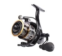 QOKLIYUI Moulinet de pêche ultraléger, équipement de Rotation pour Bar et Truite, métallique, Outils de pêche en mer, HE-7000