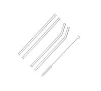 QOKLIYUI Pailles en verre écologiques avec goupillons, pour boissons chaudes froides, quantité suffisante pour vos besoins quotidiens. Pailles de rechange en verre, Modèle A