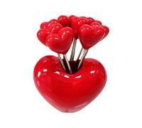 QOKLIYUI Piques à fruits décoratives pour la maison, fourchettes à fruits en acier inoxydable avec support pour enfants, idéales pour les fêtes, les buffets et occasions spéciales. Parfaites pour