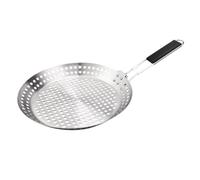 QOKLIYUI Poêle à frire pour griller les légumes, poêle creuse et polyvalente, idéale pour tous vos besoins de grillades en camping au barbecue à la maison.