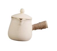 QOKLIYUI Théière en céramique avec infuseur, fabriquée à la main pour savourer un thé classique. Pour Elle est équipée d'un filtre, d'un chauffe-lait et d'un système de chauffage uniforme.