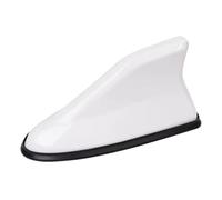 QOKLIYUI Toit d'aileron de Requin de Voiture amélioré Universel, Forte applicabilité, Robuste et Durable, Couverture d'antenne aérienne de Voiture exquise ABS, Blanc