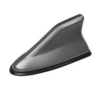 QOKLIYUI Toit d'aileron de Requin de Voiture amélioré Universel, Forte applicabilité, Robuste et Durable, Couverture d'antenne aérienne de Voiture exquise ABS, Gris
